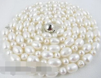

0645 White Rice Freshwater Pearl Necklace