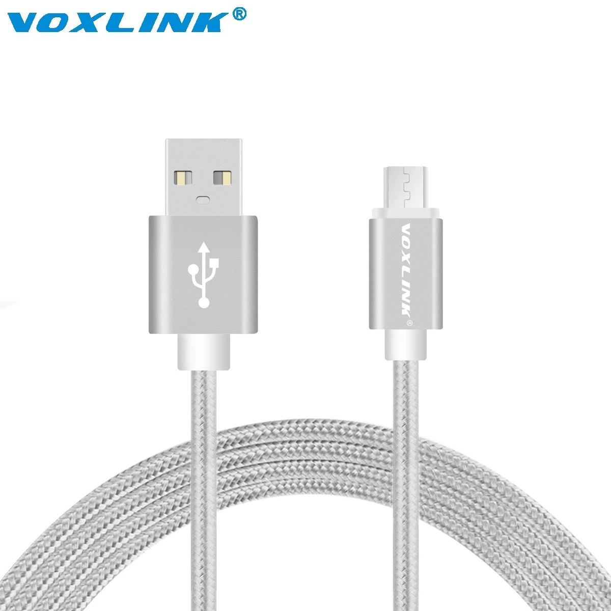 Voxlink USB Cables for iphone 6S 5s Micro USB Data Cable For iphone 6 Plus Samsung S7 S6 Edge Plus S5 Braided Metal Fast Charge