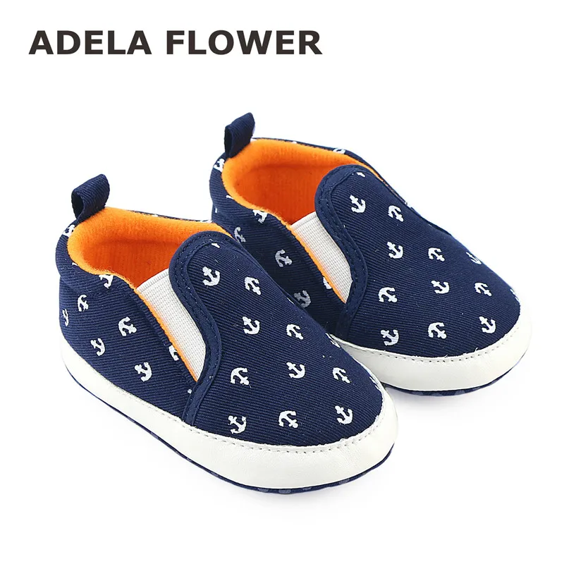 

2016 Autumn 0-1Y Toddler Infant Baby Boy Shoes Casual Sneaker Navy Blue Slip-On Soft Sole Crib Shoes First Walkers Sapato Menino