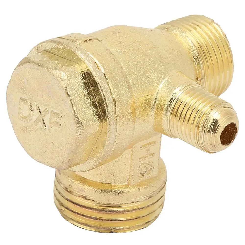 SUOFEILAIMU-VALVES 1Pcs 3 Port Check Valve Brass Internal/Male Thread Return Valve/Check Valve Connector Tool for Air Compressor High Hardness Color : 20x19x10mm SUOFEILAIMU-VALVES 1Pcs 3 Port Check Valve Brass Internal/Male Thread Return Valve/Check Valve Connector Tool for Air Compressor High Hardness Color : 20x19x10mm