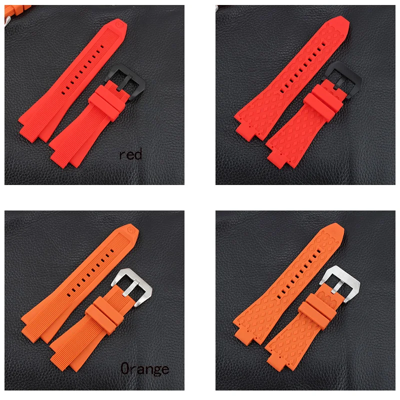 Shengmeirui водонепроницаемый резиновый ремешок 29*13 мм для MK watch MK8152 Черный Коричневый Оранжевый дайвинг силиконовые Ремешки для наручных часов