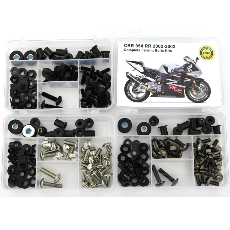 

For Honda CBR954RR 2002 2003 Motorcycle Fairing Bolts Kit Steel Covering Bodywork Screws Bolts Clips Nuts