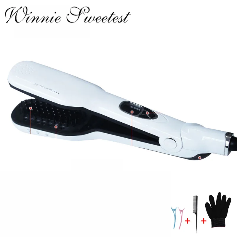 Профессиональный Керамика пара Выпрямитель для волос Быстрый нагрев Flat Iron Vapor