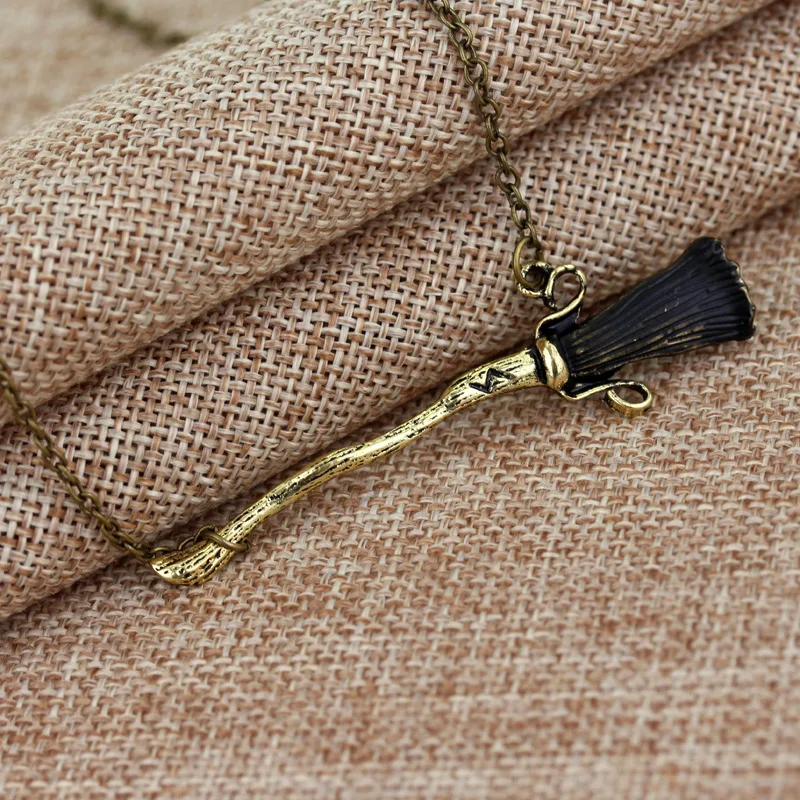 Гарри ожерелье Поттер Дары смерти ожерелье с метлами небольшой подарок деятельности подарок кулон