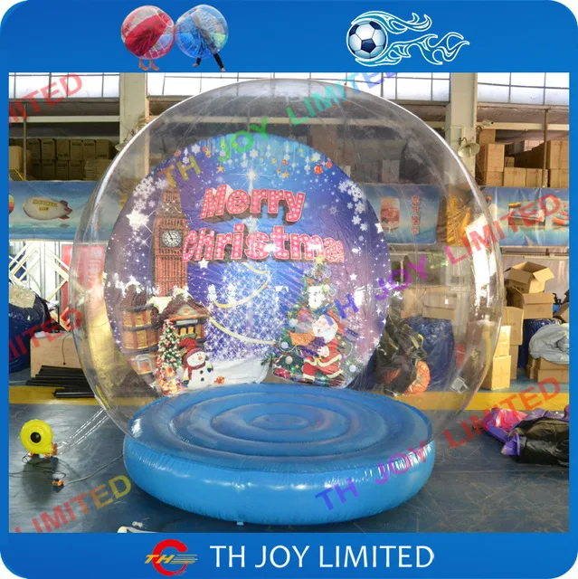 Free shipping! Blow Up Inflatable Snow Globes For Sale , Christmas