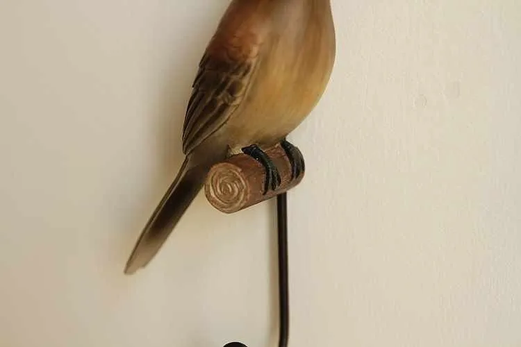 Американский декоративный крючок, креативная модель животного из смолы, настенный крючок для ванной комнаты, крючок в виде птицы, настенный крючок, лучший подарок