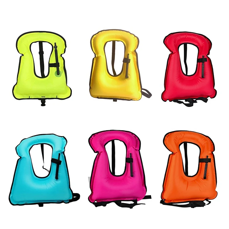 

Snorkeling Vest Children Girl Boy Inflatable Adjustable Jacket Safety Survival Sportswear