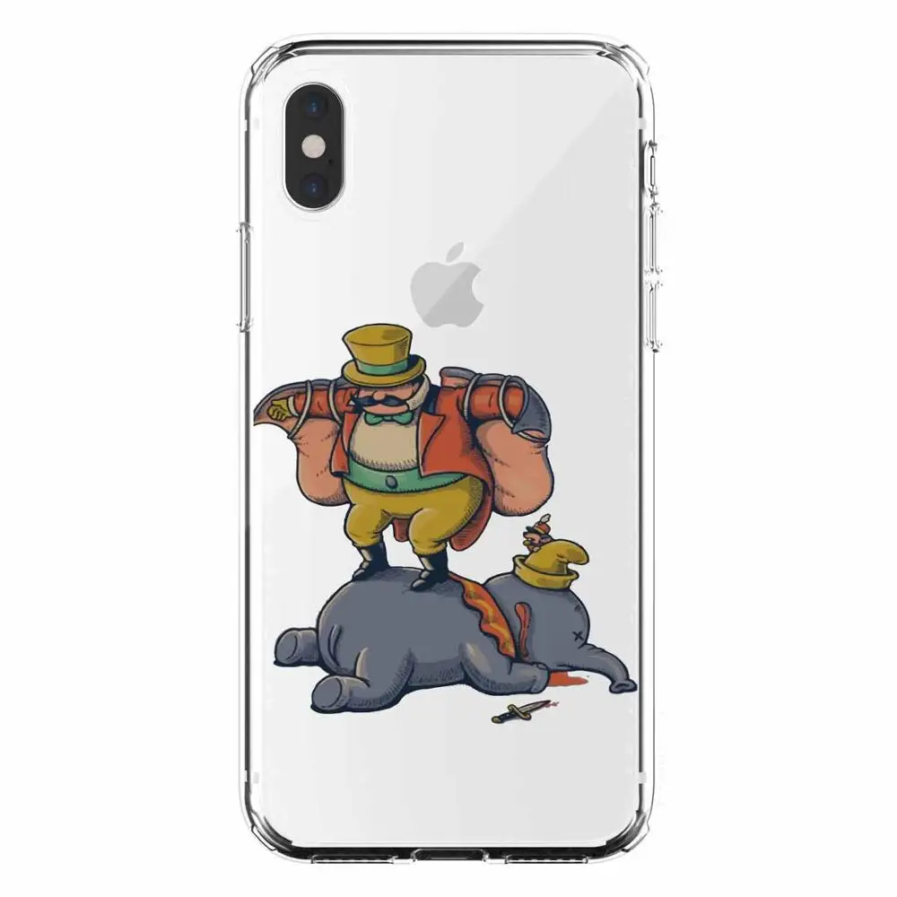 Милый мультфильм анимированные Disneys Dumbo Мягкий силиконовый чехол для iPhone 11 Pro MAX 6 7 8Plus SE 5 5S 6 7 8 MAX XR XS X10 чехол для телефона - Цвет: TPU