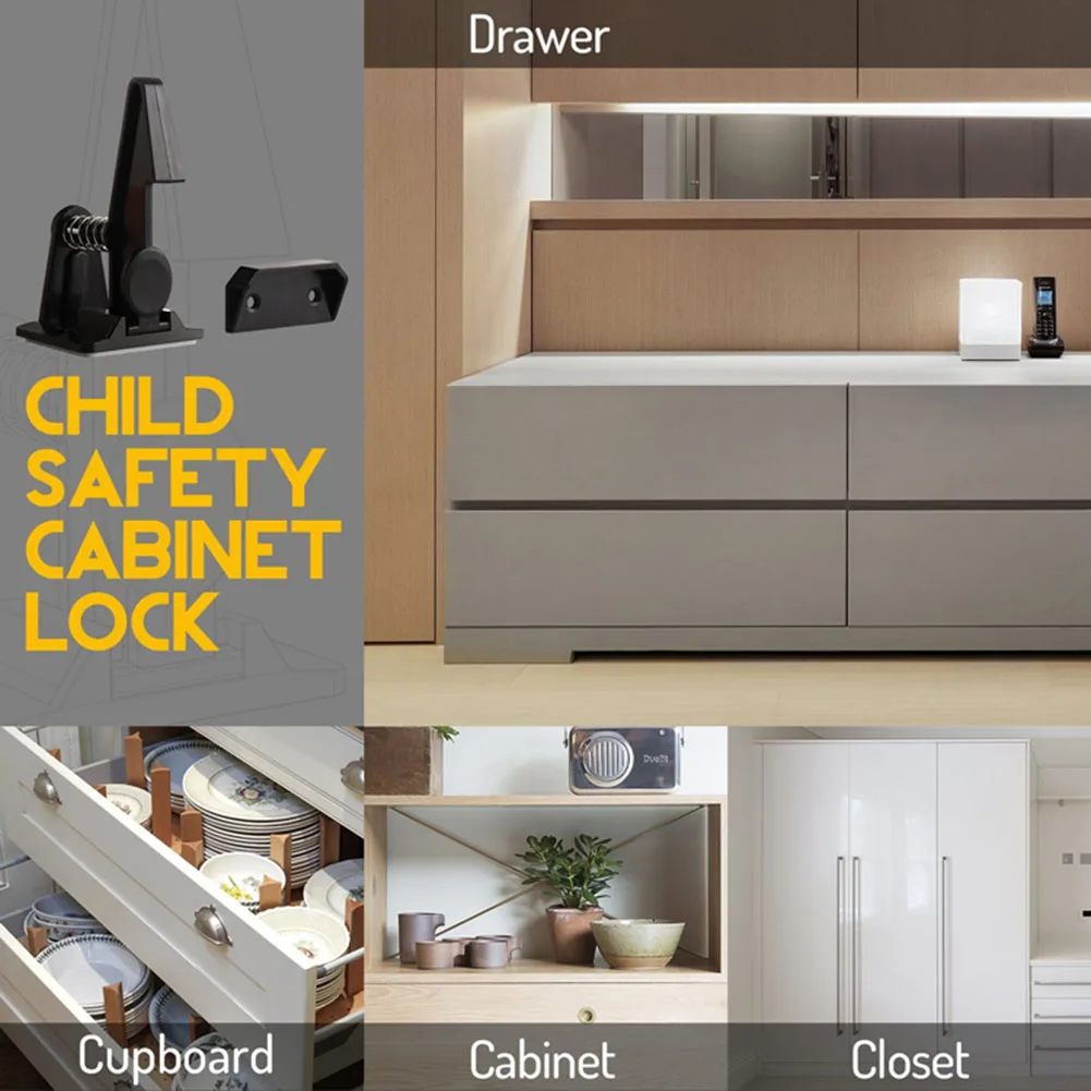 10 قطعة/المجموعة أقفال أمان للأطفال الأطفال طفل الأمن الأثاث المزالج قفل ل درج حجرة خزانة GHS99 10 قطعة/المجموعة أقفال أمان للأطفال الأطفال طفل الأمن الأثاث المزالج قفل ل درج حجرة خزانة GHS99