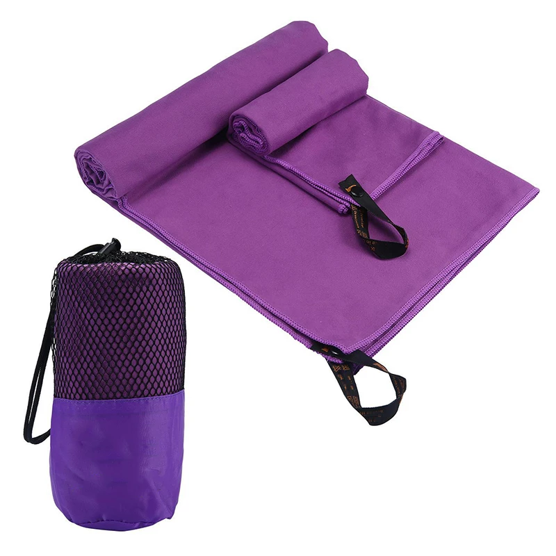 Набор банных полотенец Mayitr, 1 шт., банное полотенце+ 1 шт., полотенце для рук+ 1 шт., сумка для магазина, для спортзала, плавания, йоги, путешествий, полотенце s - Цвет: Purple
