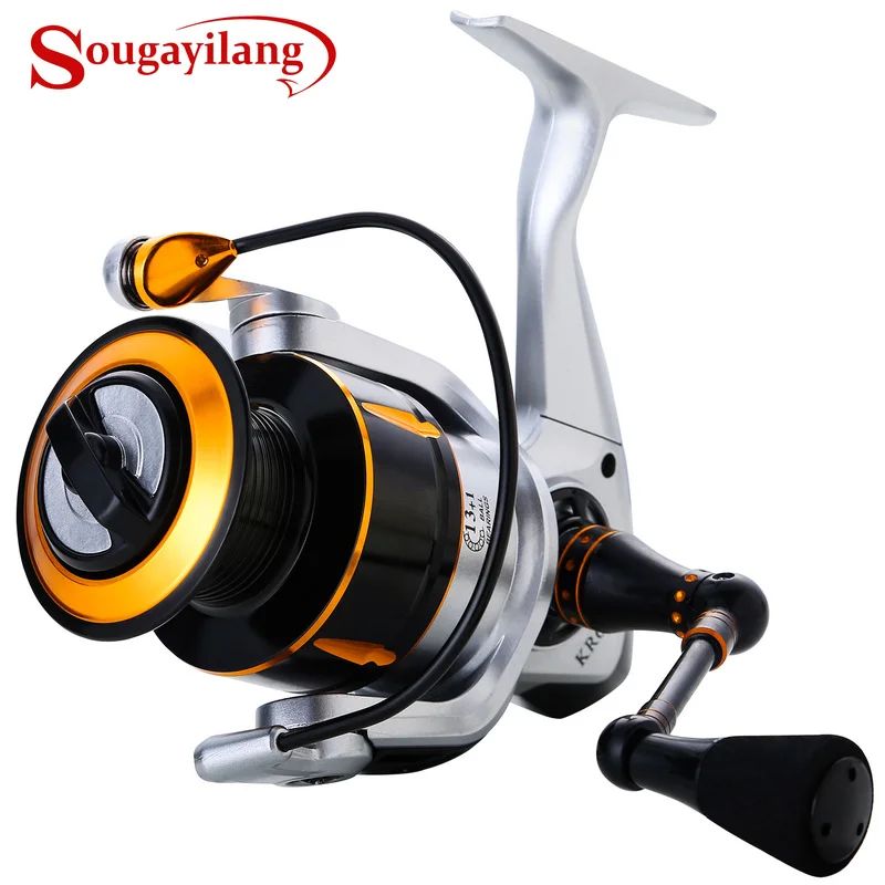 Sougayilang 13+1BB KR Spinning Fishing Reel Smooth Ultra light