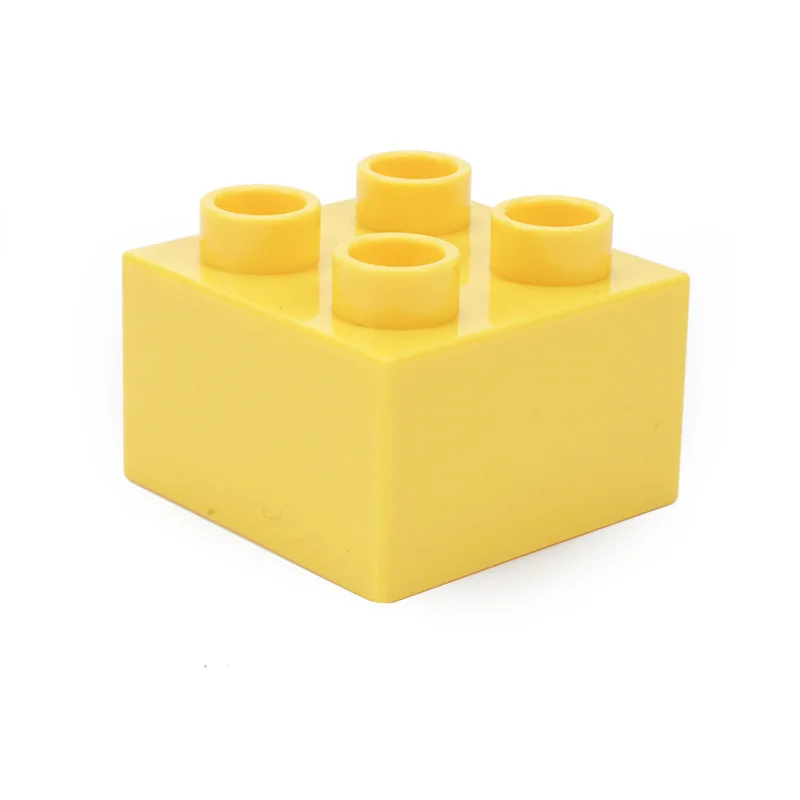 

10pcs 4 Dots Thick Large Particle Building Block Compatible Duplo Basic Parts & accessories for Block Bulk MOC Toys for Children