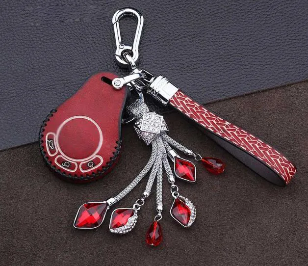 genuine leather car key