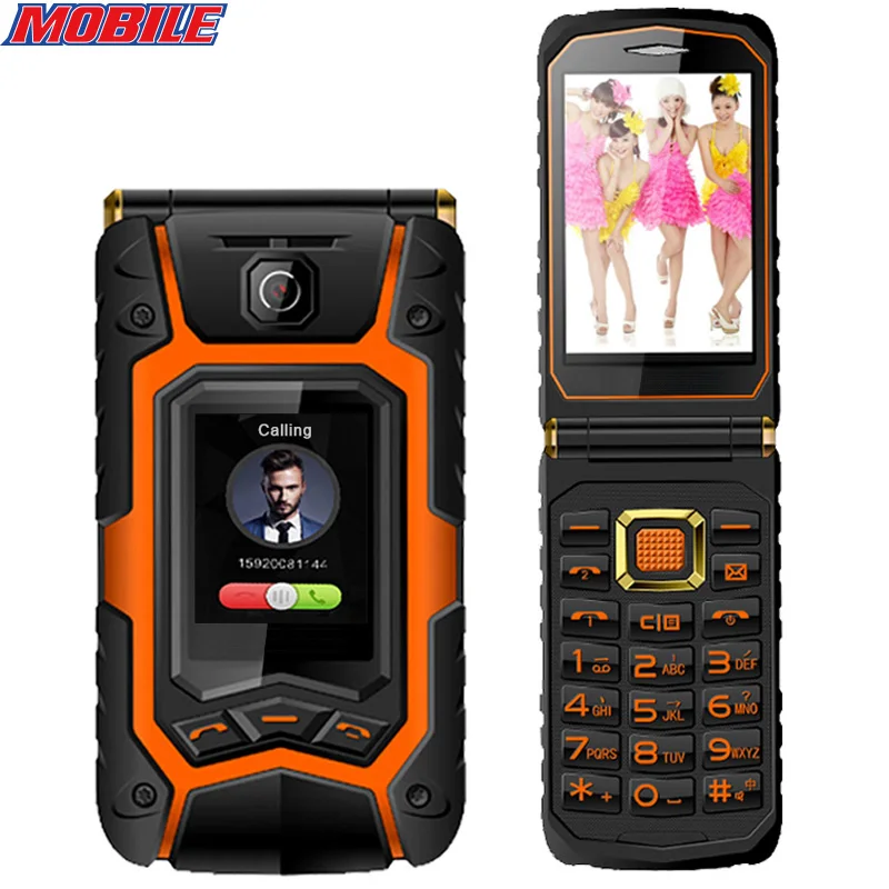 Strong!Flip Phone clamshell folder Big button Dual Screen