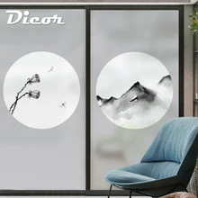 DICOR брендовая стеклянная оконная пленка матовая непрозрачная Гостиная Ванная комната уединение домашний декор чернила аромат Adesivo de vidro наклейка BLT1483