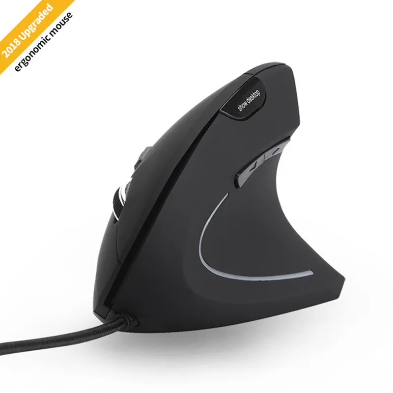 

Ergonomic Mouse High Precision Optical Vertical Mouse With Show DesktopAdjustable DPI 800 /1200/2400/3200 Wired Computer Mous