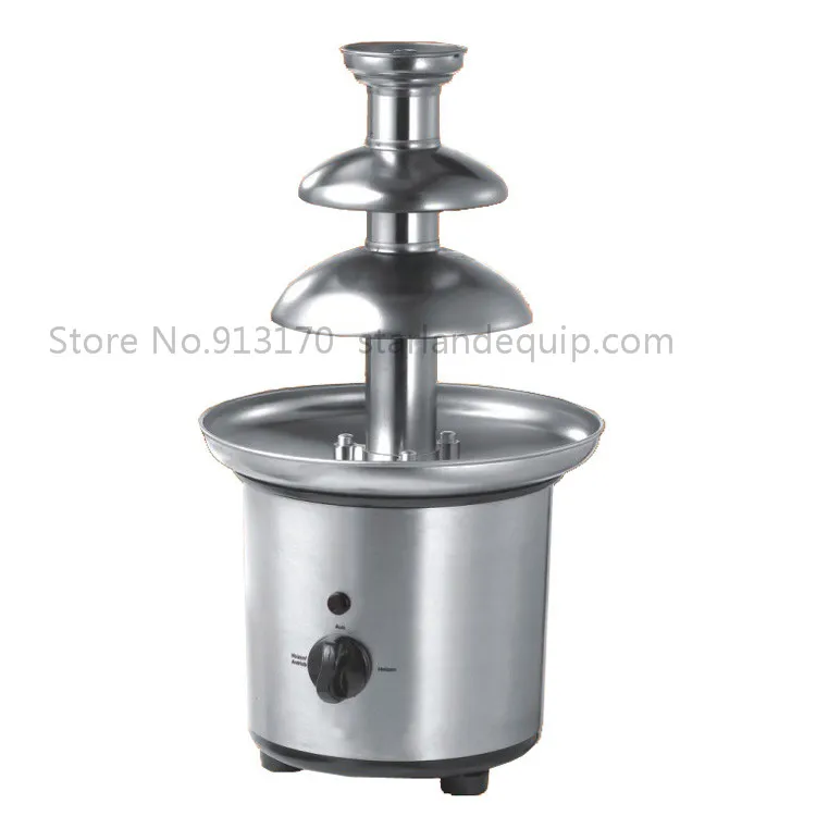 

Three levels chocolate fountain stainless steel chocolate dispenser fountain