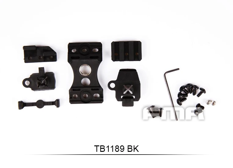

Tactical UTK Airsoft Helmet Accessory Mount Paintball Helmet Guide Rail Accessories Hunting Mount Set Black Free Shipping FMA