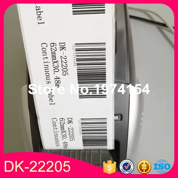 5 рулонов P-Touch Brother DK-22205 этикетка совместимая QL-710 Etiketten 62 мм x 30,48 м Непрерывная этикетка 2-3/" x100' DK-2205