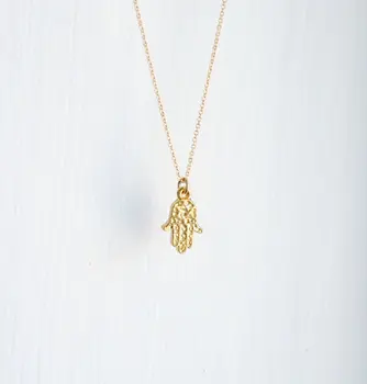 

Newest Listing Jewelry Necklace ,Gold Hamsa Pendant Necklace,Lucky Symbol Jewelry ,Health Symbol Necklace--30pcs/lot