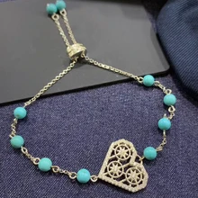 Дизайнерские Модные 925 пробы серебряные ювелирные изделия 3A кубического циркония вечерние регулируемый браслет