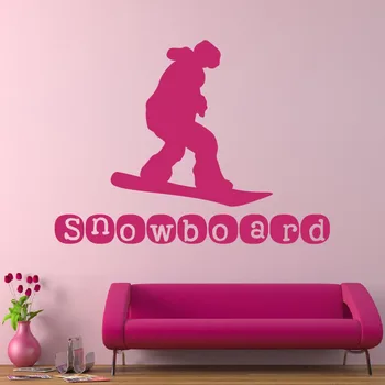 

Quote Snowboard Vinyl Sticker Sport Art Gym Wall Decals Nursery Home Decor