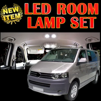 

Tcart 6 X free ship Error Free Car LED Vehicle Interior Map Dome Door Lights Kit Package for vw T5 T4 accessories 2003-2014