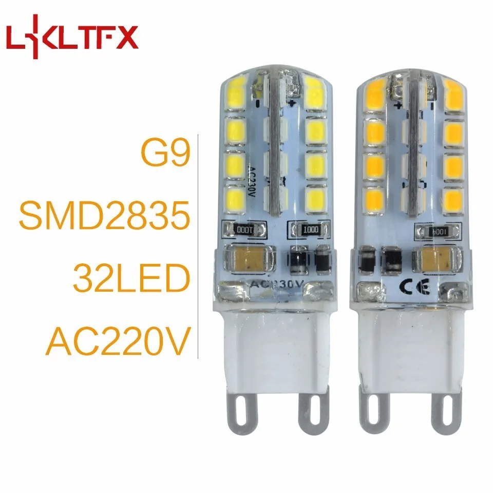 Lkltfx 10 шт. G4 DC 12 В/AC 220 В G9 SMD3014 2835 1 Вт 2 Вт 3 Вт заменить Галогенные Светодиодные лампы 360 Угол луча LED лампада лампы - Испускаемый цвет: 32Leds G9