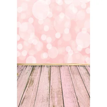 

Vinyl pink bubble wood floor Photography Backdrops Photo Background Children newborn party Backdrop for Photo Studio