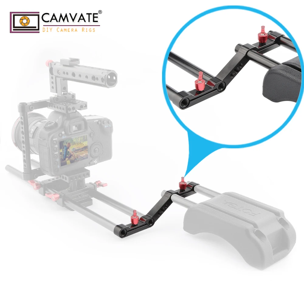 Camvate Offconjunto Z-forma Braçadeira Suporte de Montagem com 15 mm Dupla Haste Braçadeira para Câmera Dslr Ombro Montagem Rig 15 mm Haste Sistema de Apoio - Image 5
