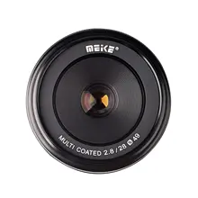 Meike MK-E-28-2.8 28mm f/2.8 fixed manual focus lens for Sony E mount Mirrorless for NEX-5 NEX-7 A6000 A6300 A5100 A7 A7R A7S II