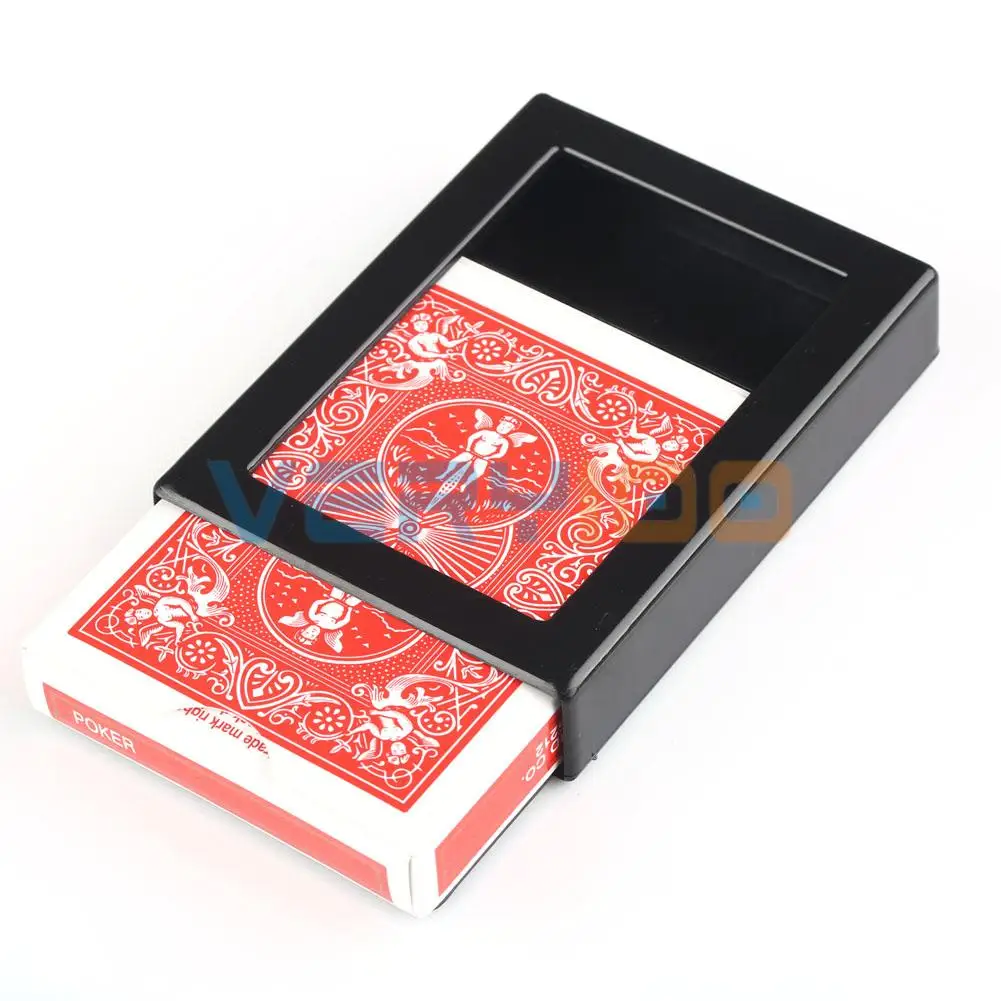 Deck Vanish Disappearing Vanishing Card Case Close Up Magic Trick Box