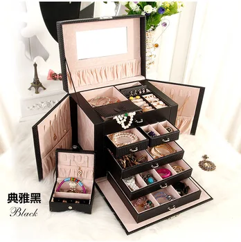 

Caixa Organizadora 2019 New Spot The Large Capacity Cosmetic Five Layer Multilayer Accessories Receive A Case Jewelry Boxes
