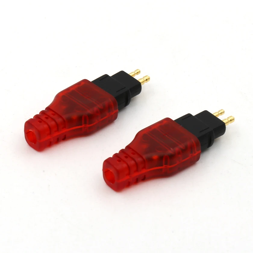 Pair red Headphone headset Plug DIY Upgrade adapter FR Sennheiser HD580 HD600 HD650
