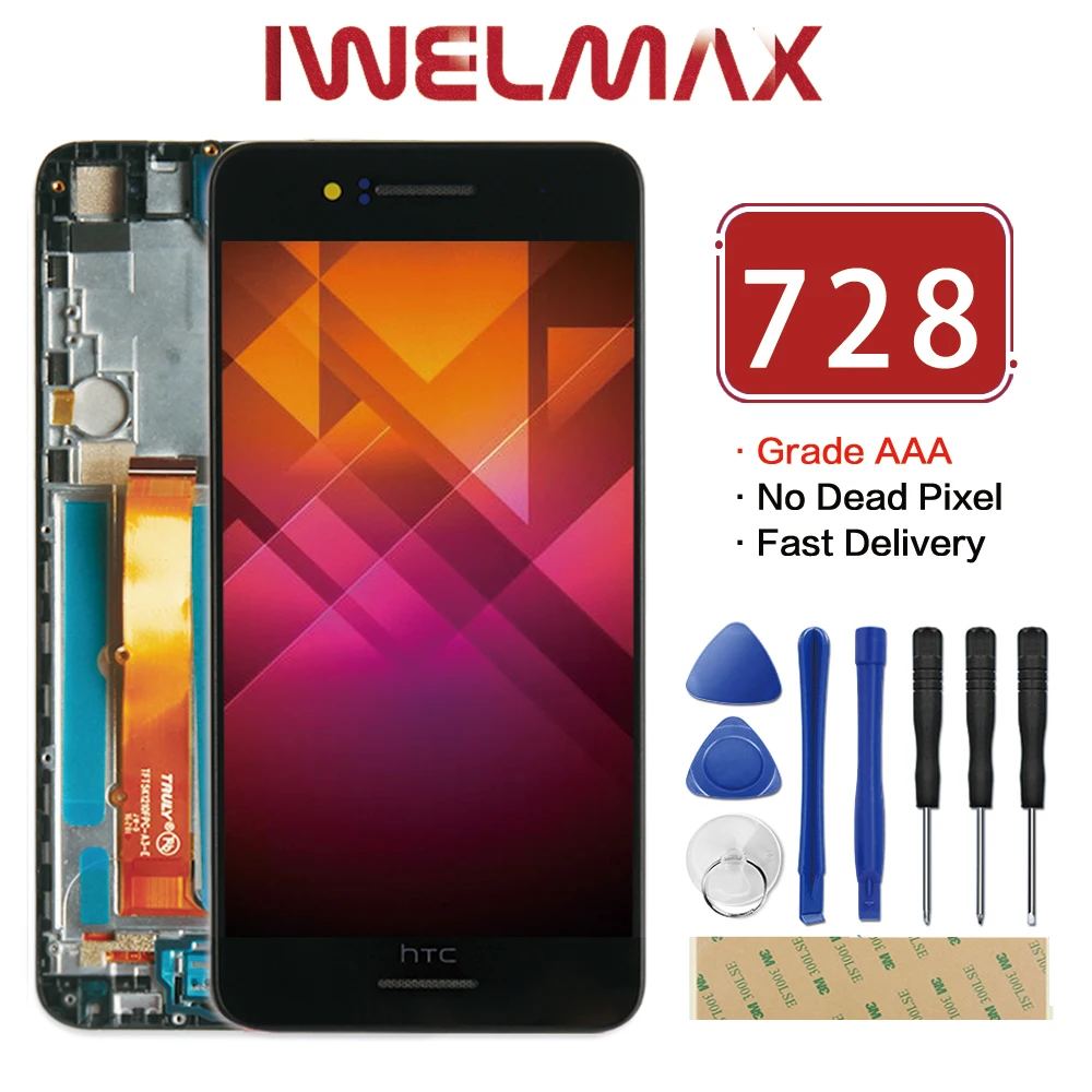 Buy 100 Original For HTC Desire 728 LCD Touch Screen