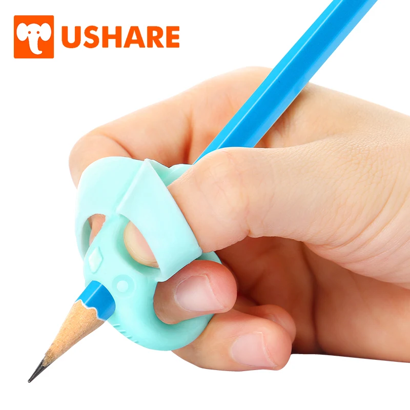 USHARE 4pcs Pen Pencil Grips Correction Device Pencil Holder Posture Correction Tool For Kids