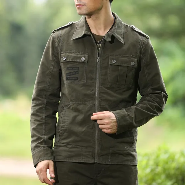 2017 New Arrival military jacket Military Style Men Stand collar Army