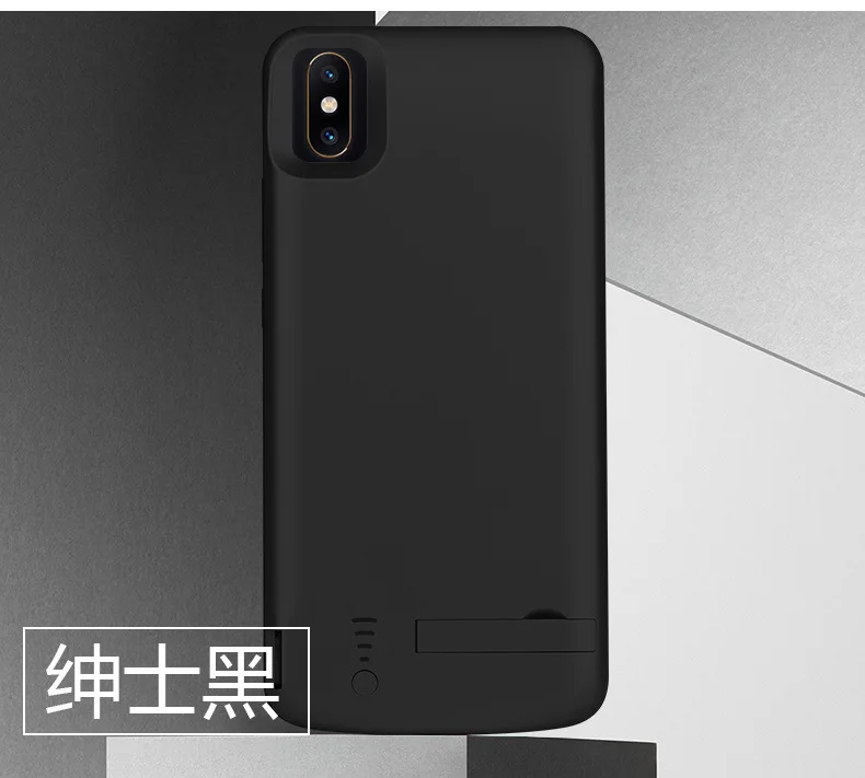 Для Xiaomi Mi 8, чехол для аккумулятора, внешний смарт-чехол для зарядного устройства, чехол, внешний аккумулятор для Xiaomi Mi 8, чехол для зарядного устройства - Цвет: black