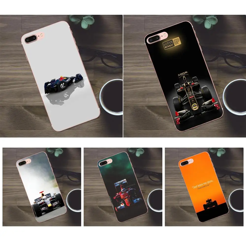 Чехол для телефона с дизайном автомобиля Formula 1 Apple iPhone X 4 4S 5 5C SE 6 6S 7 8 Plus Galaxy A3 A5 J1 J2 J3