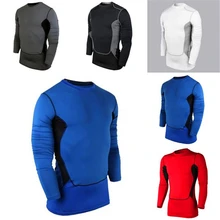 Горячее предложение! Распродажа! Уютная Мужская быстросохнущая компрессионная быстросохнущая Базовая спортивная одежда Блуза с длинными рукавами спортивные топы Спортивная одежда Джерси Rn