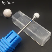 HYTOOS 6*5mm Ball Ceramic Nail Drill Bit 3/32″ Milling Cutter Bits For Manicure Pedicure Nail Drill Accessories Remove Gel Tools