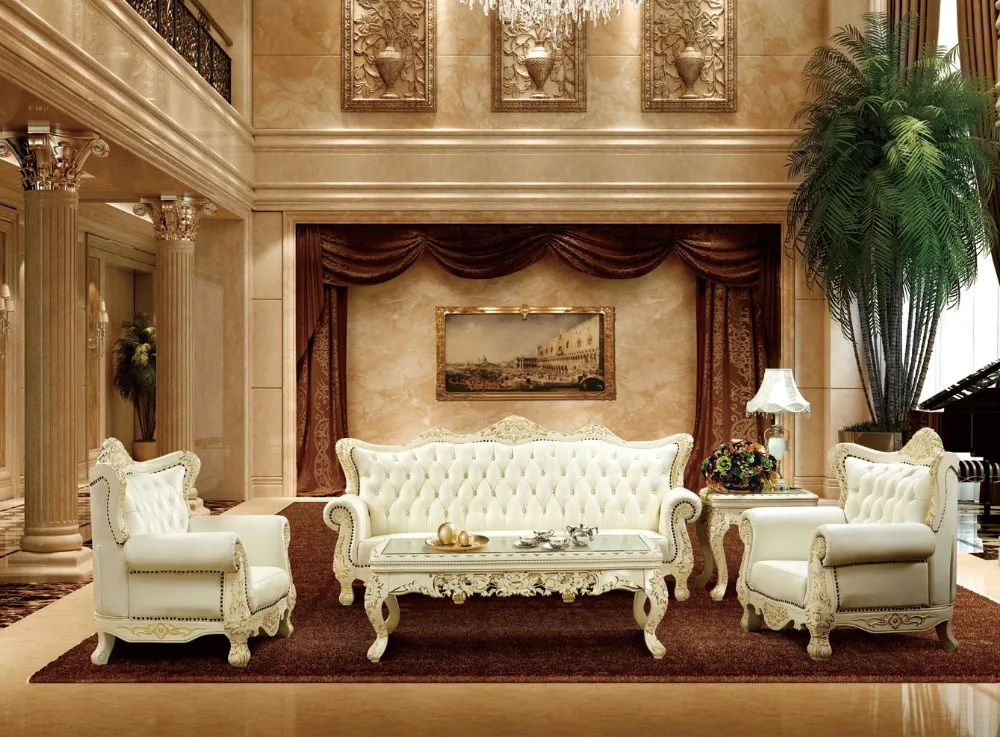 Solid wood sofa set sofa