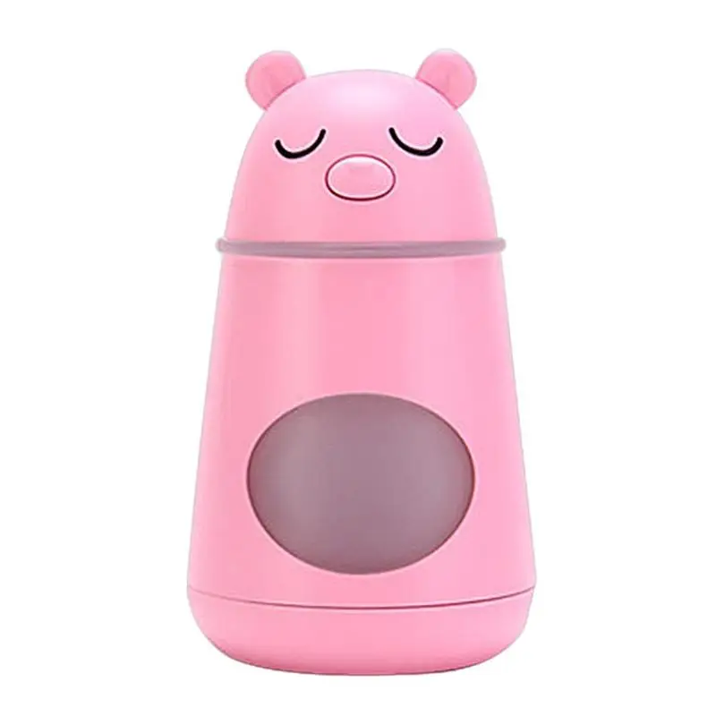 

3 In 1 Mute Usb Air Humidifier Bear Shape Aromatherapy Essential Oil Aroma Diffuser Cool Mist Car Purifier With Led Night Ligh