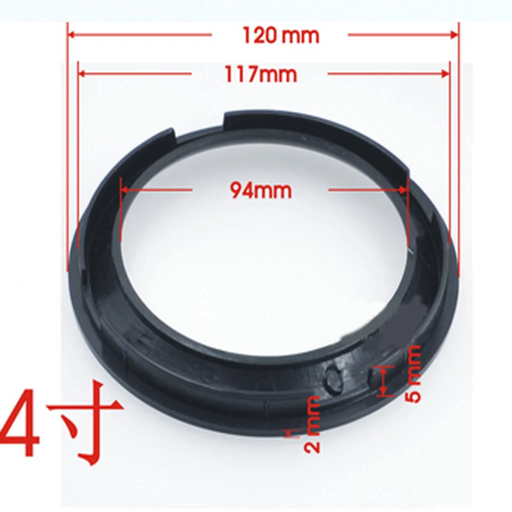 4 Inch Speaker Grills Cover Case for Speaker Mounting Home Audio DIY - 120mm Outer Diameter Black
