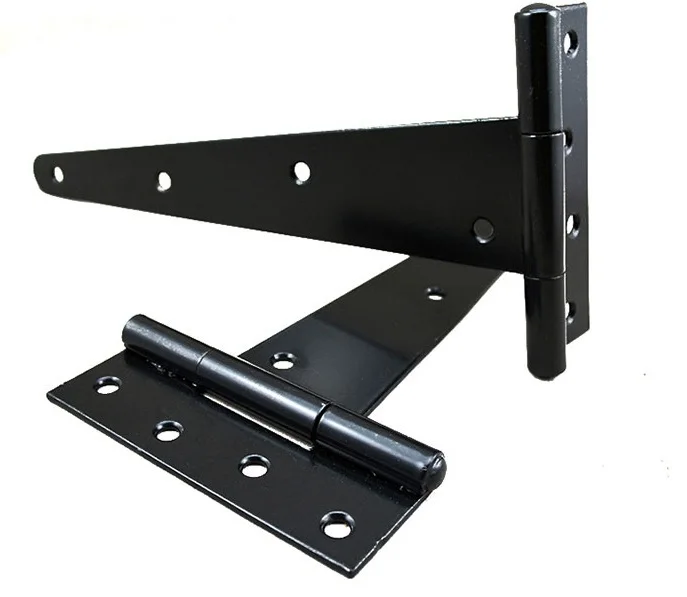 

4Pcs/Lot best Tee T Strap Hinge Hinges 10 Inches for HEAVY Gates & Doors Black Finish
