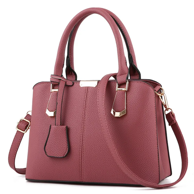 Herald Модные женские кожаные сумки, средние сумки на плечо, роскошные женские сумки через плечо с верхней ручкой, женские сумки-тоут известных брендов - Цвет: 10