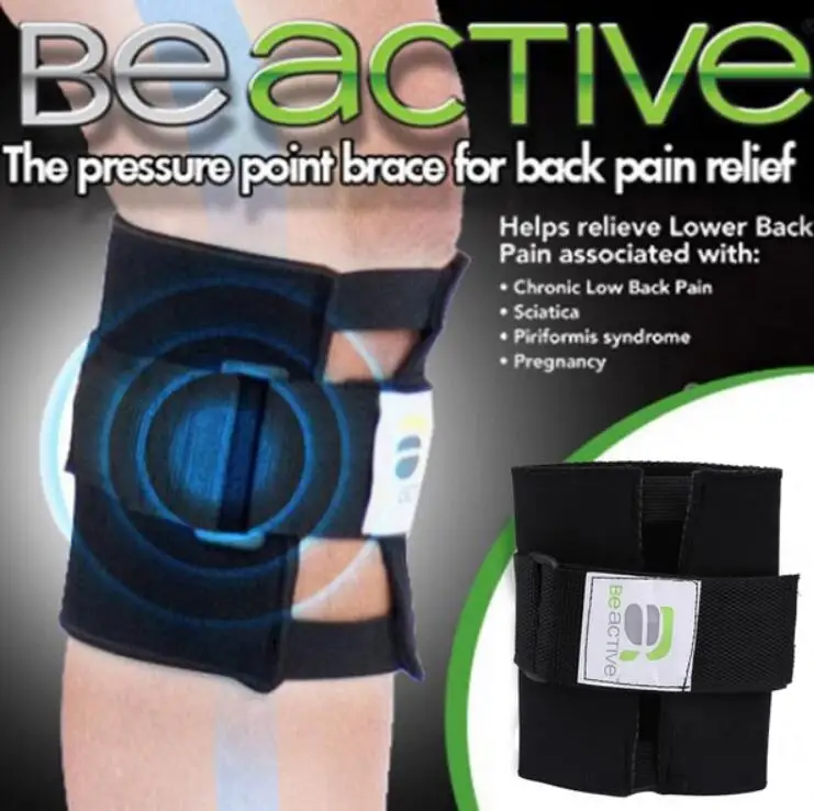 

Free shipping New Therapeutic Beactive Brace Point Pad Leg Black Presssure Brace Acupressure Sciatic Nerve