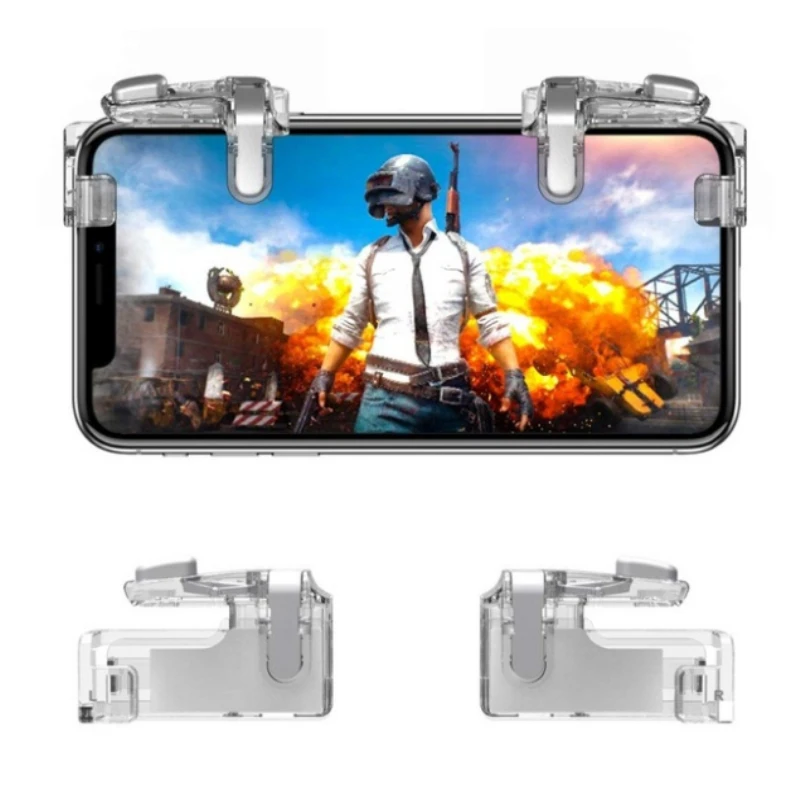 Beste PUBG Fortnite Messen Op Mobiele Controller Verstandige Schieten en Doel Triggers L1R1 Mobiele Game Trigger Joystick voor iPhone Android