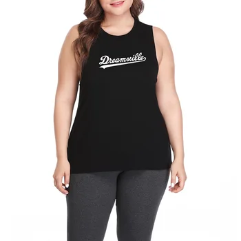 

Womens Dreamville Records Music Fans Plus Size Workout Casual Muscle Tank Vest Tank Tops