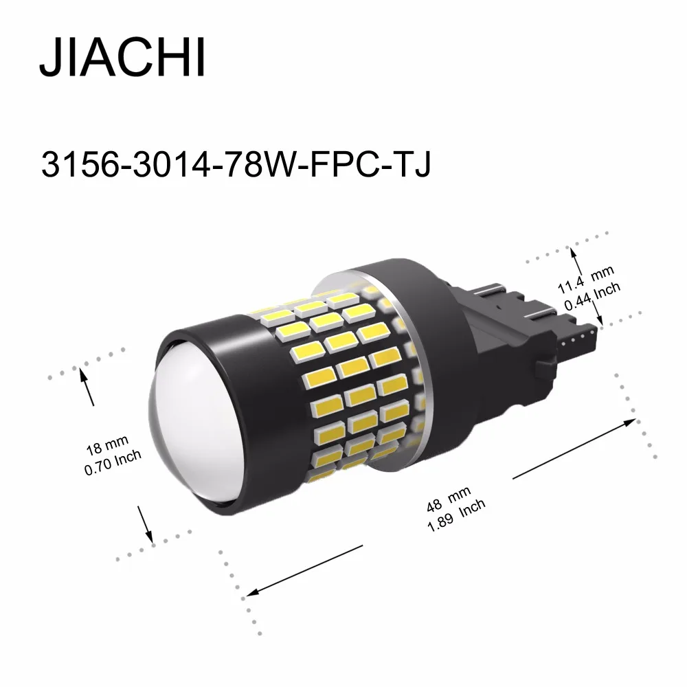 Автомобильные лампы JIACHI 2 шт. 12 24 В T25 3156 3157 светодиодный автомобильный фонарь ДХО
